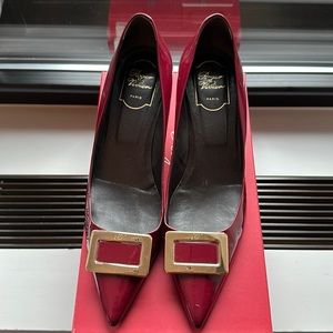 Roger Vivier - Red Patent Heel - Size 40. With Box and Dustbag.